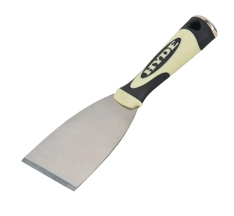 Grab Now Hyde 06401 Scraper, 3 in W Blade, Chisel Blade, Carbon Steel Blade, Polypropylene/TPE Handle, Ergonomic Handle, 8 in OAL