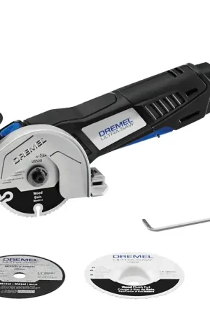 Dremel Ultra Saw US40-04 Corded Compact Saw Tool Kit, 7.5 A, 4 in Dia Blade, 3/4 in Cutting Capacity, 13,000 rpm Speed Holiday Sale