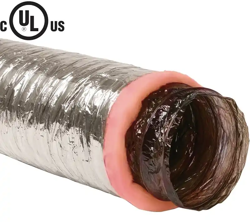 Imperial MEA-0425 Air Duct, 25 ft L, Polyester, Silver Last Chance