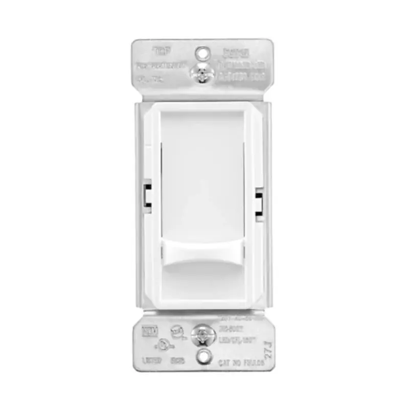 Eaton FSUL06-W-KB-L LED Slide Dimmer, 120 V, 3-Gang, CFL, Fluorescent, Halogen, Incandescent, LED Lamp, White Seasonal Sale