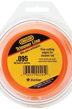 Holiday Sale Oregon 619768/36898 Trimmer Line, 0.095 in Dia, 50 ft L, Co-Polymer