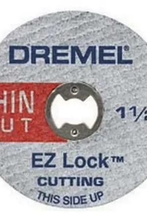 Clearance Dremel EZ Lock Series EZ456B Cut-Off Wheel, 1-1/2 in Dia, 1/8 in Thick, 1/8 in Arbor