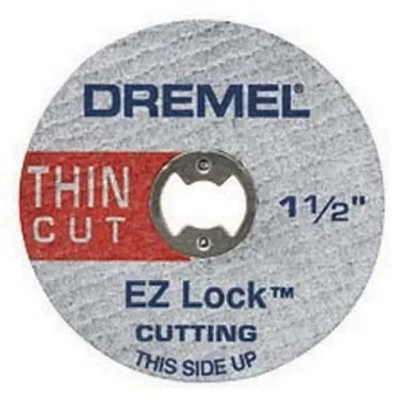 Clearance Dremel EZ Lock Series EZ456B Cut-Off Wheel, 1-1/2 in Dia, 1/8 in Thick, 1/8 in Arbor