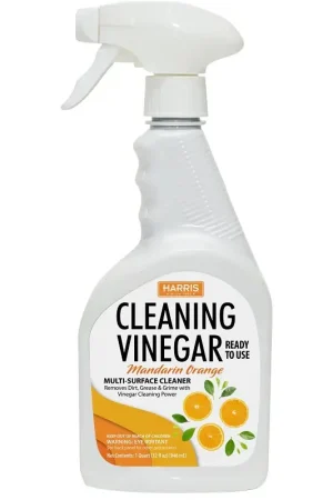 Reduced Price Harris O-32RTU Multi-Surface Cleaner, 32 fl-oz, Liquid, Vinegar Mandarin Orange, Clear