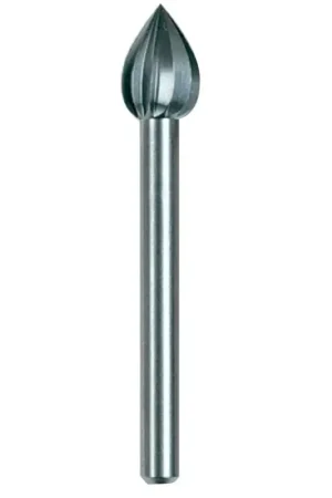 Dremel 121 Series Cutter, Pear Point, 1/4 in Dia, 1-1/2 in L, 1/8 in Dia Shank, HSS Instant Buy