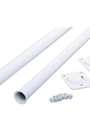 Bargain Knape & Vogt CD-0024-30/48WH Adjustable Closet Rod, 30 to 48 in L, Metal