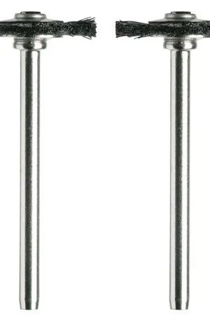 Authentic Dremel 403-02 Brush, 3/4 in Dia, 1/8 in Arbor/Shank, Straight Bristle, Nylon Bristle