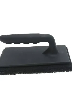 Certified Mr. BAR-B-Q 06467Y Oversized Grill/Griddle Scrubber with Replacement Pad, 8 in L Brush, 4 in W Brush, Nylon Bristle