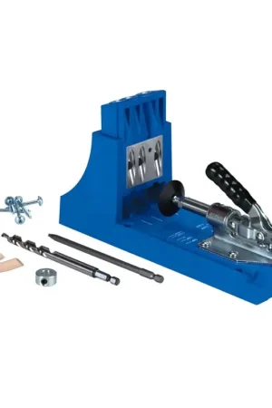 Premium Kreg K4 Series Pocket Hole Jig, Includes: (1) 6 in Square Driver, (1) Starter Kreg Screw Set, (1) Pocket-Hole Plug Set