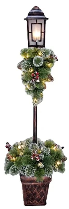 Santas Forest 29860 Lamp Post, Internal Light/Music: Internal Light Low Price