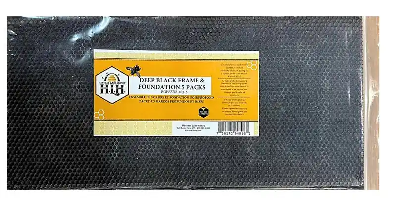 Harvest Lane Honey WWPFDB-103-5 Foundation Beehive, Black Top Rated