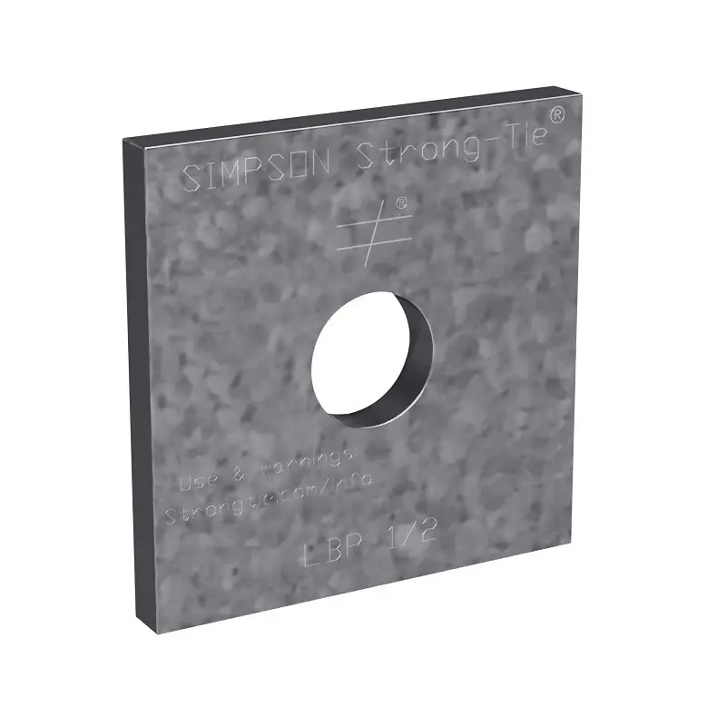 Simpson Strong-Tie LBP 1/2 Bearing Plate, Steel, Galvanized, Pack of 50 New Release