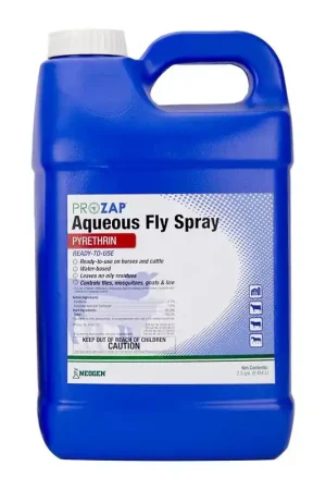 Factory Price Prozap 1216010 Aqueous Fly Spray, Liquid, Yellow, Pyrethroid, 2.5 gal