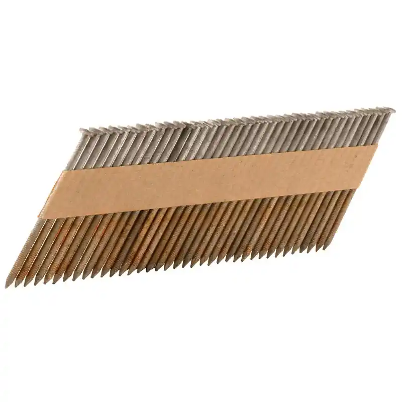 Factory Price Metabo HPT 15131MHPT Sheathing Nail, 2-3/8 in L, Steel, Hot-Dipped Galvanized, Clipped Head, Ring Shank