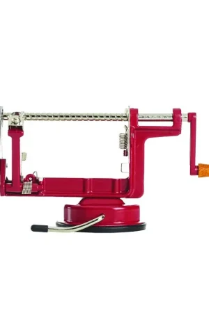 Weekend Sale Back To Basics A505 Apple/Potato Peeler, Cast Iron/Stainless Steel, Red