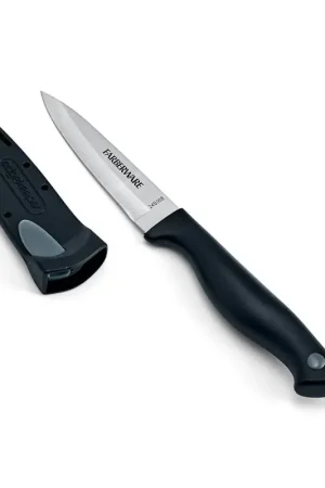 Big Sale Farberware 5301753 Paring Knife, 3-1/2 in L Blade, High-Carbon Stainless Steel Blade, Polypropylene Handle, Black Handle, Pack of 3