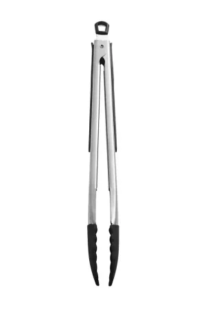 Cheap Farberware 5216358 Kitchen Tongs, Silicone/Stainless Steel, Black/Silver, Dishwasher Safe: Yes, Pack of 3
