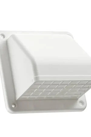 While Supplies Last Lambro 1471W Hood Vent, 4 in Duct, Plastic Hood, White Hood
