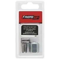 Rotozip CN1 Collet and Nut Kit, Quick Change, For: All RotoZip Spiral Saw Tools and Drywall Routers Best Choice