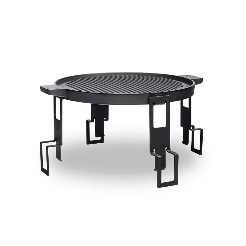 Ukiah TK-1008-GRD 2-Sided Fire Pit Cooktop, Cast Iron, Black Same Day Shipping