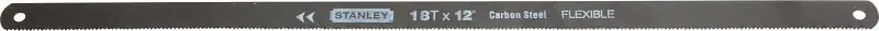 Express Delivery STANLEY 15-928A Hacksaw Blade, HCS, 1/2 in W, 12 in L, 18 TPI, HCS Cutting Edge, 2/PK