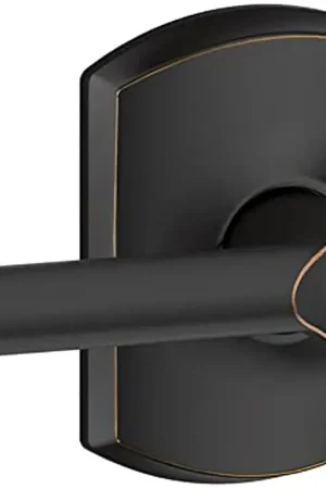 Buy Online Schlage F Series F40V BRW 716 Privacy Lever, Mechanical Lock, Aged Bronze, Residential, 2 Grade