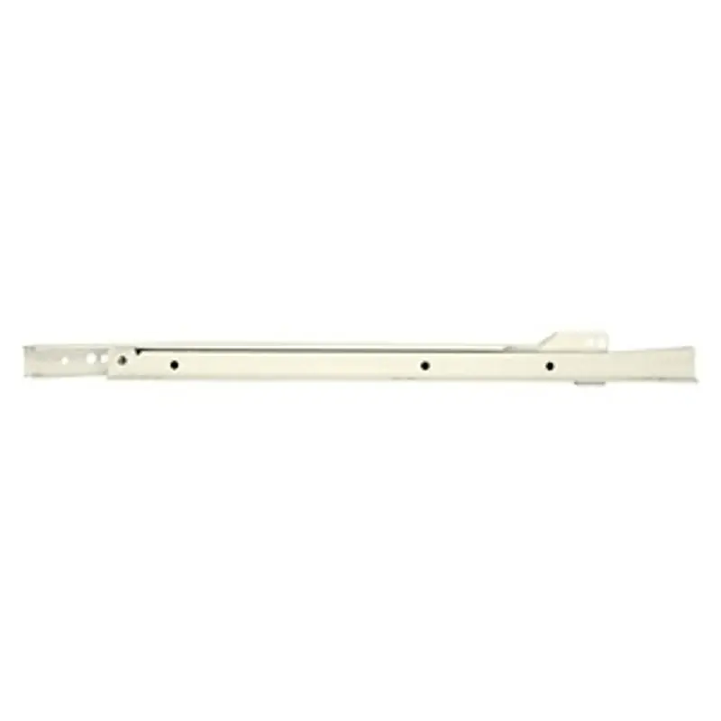 Authentic Knape & Vogt 1805RP WH 500 Euro Drawer Slide, White, 3/4 in L Extension, 75 lb, Side, 500 mm L Rail, Steel, Epoxy-Coated