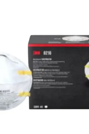 3M 8210PH40-DC Respirator, One-Size Mask, N95, P95 Filter Class, 95 % Filter Efficiency, White Direct From Factory