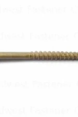 Buy Online SaberDrive 50754 Deck Screw, #9 Thread, 2-1/2 in L, Serrated Thread, Bugle Head, Star Drive, Type 17 Point, Tan, Steel