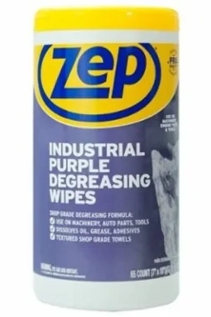 Zep ZUINDPRPL65 Heavy-Duty Degreasing Wipes, Ether-Like, Pack of 4 In Demand