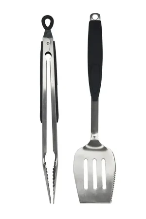 One Day Deal Mr. BAR-B-Q 02939Y Barbecue Set, Stainless Steel Blade, Stainless Steel, Rubber Handle, Comfortable, Non-Slip Handle
