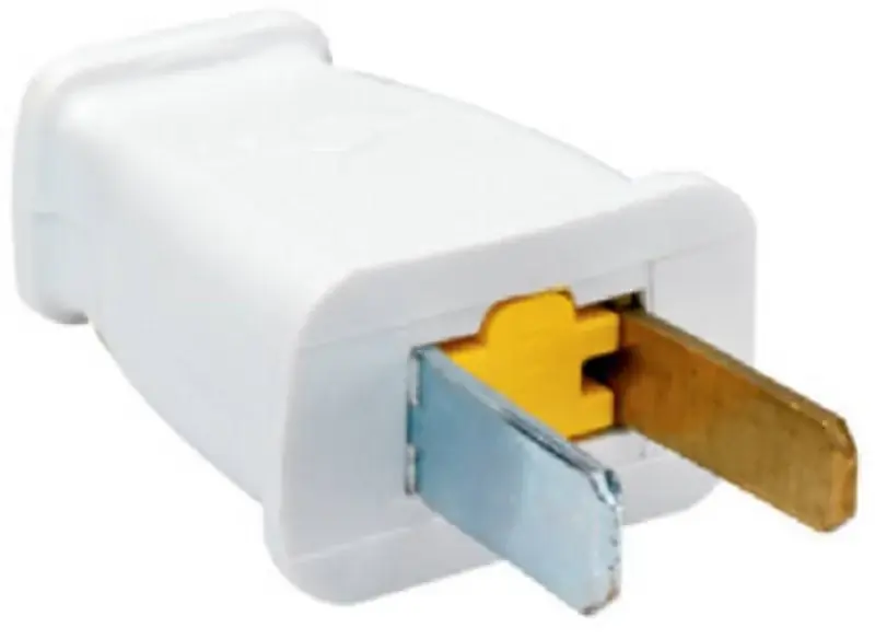 In Demand Legrand SA540WCC10 Electrical Plug, Polarized, Straight Blade, 2-Pole, 15 A, 125 V, White