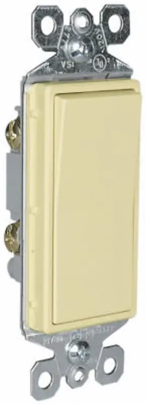 Legrand radiant Series TM870ICP4 Paddle Switch, 15 A, 120/277 VAC, Push Wire, Side Wire Terminal, Ivory Special Discount