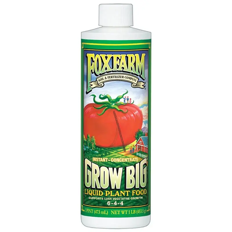 Grow Big 793219 Plant Food, 1 pt, Liquid, 6-4-4 N-P-K Ratio Exclusive Offer
