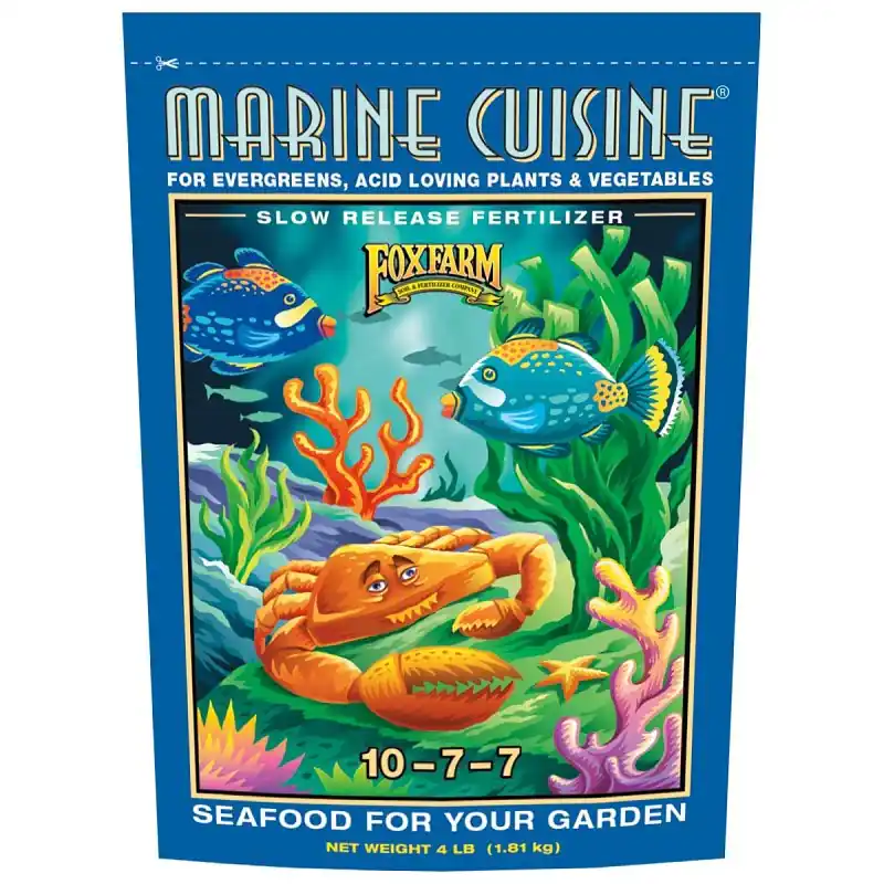 Marine Cuisine 790409 All-Purpose Fertilizer, 4 lb, Granular, 10-7-7 N-P-K Ratio Luxury