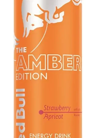 Free Returns Red Bull Amber Edition Series RB240073 Energy Drink, Strawberry Apricot, 12 oz, Can, Pack of 24