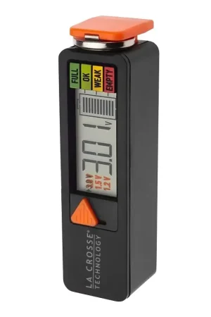 Discount La Crosse 911-143 Battery Tester, For: AAA, AA, C, D, N, 9V and Any 3V Button Cell Batteries, Pack of 12