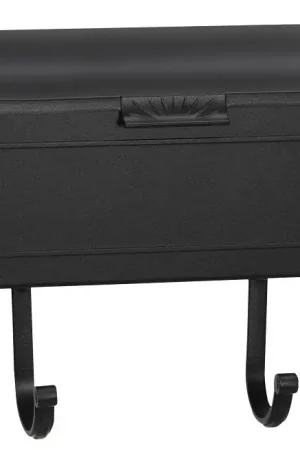 Pro-Df AL361N Standard Mailbox, 500 cu-in, Aluminum, Powder-Coated, Black, 16 in W, 4 in D, 13 in H Buy Today