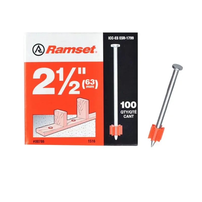 Ramset .3 in. D X 2-1/2 in. L Steel Round Head Drive Pin 100 pk Limited Time