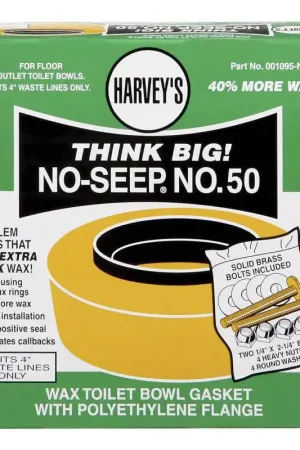 Sale Harvey's Toilet Bowl Gasket with Wax & Flange Polyethylene