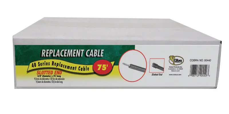 Cobra 40 Series 75 ft. L Replacement Cable Crafted