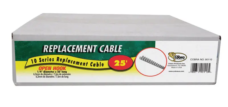 Cobra 25 ft. L Replacement Cable Genuine