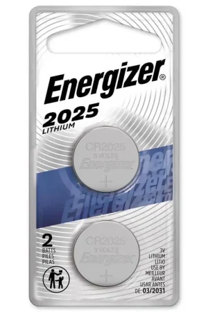 Energizer Lithium 2025 3 V Electronic/Watch Battery 2 pk Top Rated