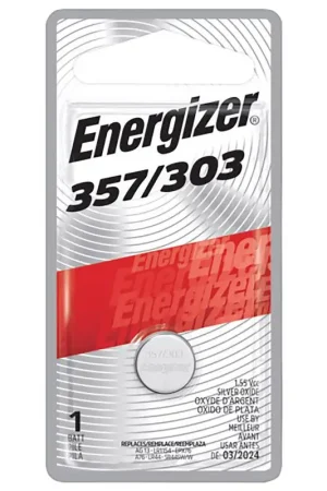 Energizer Silver Oxide 303/357 1.55 V 0.15 mAh Electronic/Watch Battery 1 pk Popular