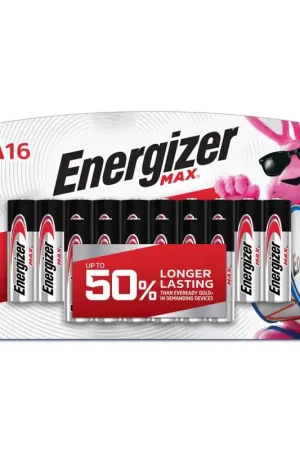 Energizer Max AA Alkaline Batteries 16 pk Carded Top Pick