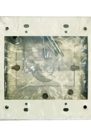 Mega Sale Legrand Square Steel 2 gang Electrical Box Ivory