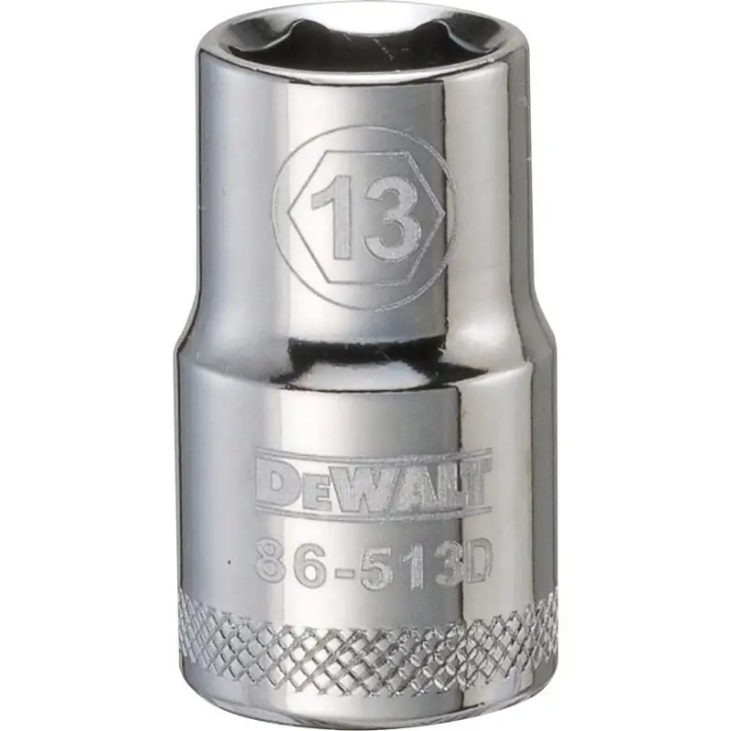 Affordable DeWalt 13 mm X 1/2 in. drive Metric 6 Point Socket 1 pc