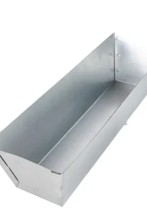 Top Pick Warner Galvanized Steel Mud Pan 3.5 in. H X 4 in. W X 12 in. L