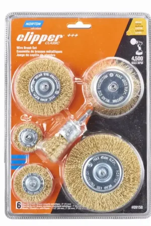 Trending Norton Clipper 1 in. Wire Wheel Brush Brass 4500 rpm 6 pc