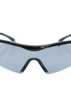 General Electric 01 Series Anti-Fog Impact-Resistant Safety Glasses Smoke Lens Black Frame 1 pk Professional Grade